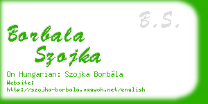 borbala szojka business card